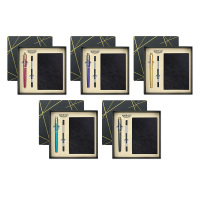 英雄中性笔套装握感厚重锦绣山河礼品套装C款1802(颜色随机)