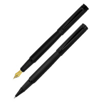 英雄钢笔黑金刚书写顺滑不刮纸日常练字弹性适中259礼盒737