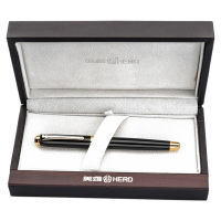 英雄钢笔墨迹均匀速干不洇纸质感好暗尖铱金笔05礼盒756