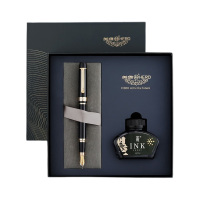 英雄钢笔速干防脏手配重均衡防滑设计握持贴合手型墨水礼盒578