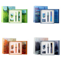 英雄钢笔套装日常书写落笔粗细均匀四季油画系列A201(颜色随机)