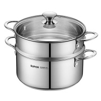 苏泊尔蒸锅24cm蒸煮多用汤锅双层燃气灶电磁炉通用EZ24SAS02