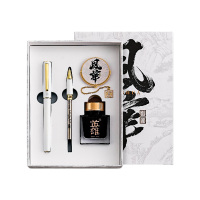 英雄钢笔大容量墨囊设计顺滑书写触纸绵软风华文创礼盒E506