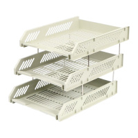 晨光文件盘稳稳收纳桌面整洁有序三层款灰色ADM94743A