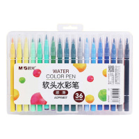 晨光水彩笔软头36色渐变过渡自然细腻上色均匀饱满ACP95807