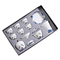 五拾缘茶具礼盒温润雅致精工细作云鹤游天WSY-21A05