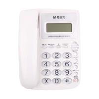 晨光电话机按键回弹清脆水晶按键普惠型白色AEQ96761I