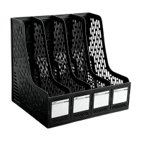 晨光文件框多层立体收纳普惠型四联款黑色ADMN4398A