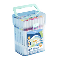 晨光马克笔48色手绘不晕染多色可选细杆水性双头款APMT4214