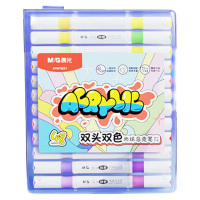晨光马克笔48色笔触流畅浓淡可控丙烯双头双色APMT8021