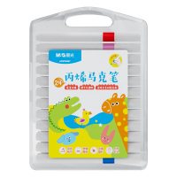 晨光马克笔24色墨水充足握感舒适丙烯优握三角杆APMT8067
