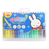 晨光蜡笔36色笔触顺滑不卡顿耐用旋转米菲短款FGMX4310