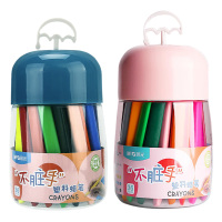 晨光蜡笔36色色彩鲜亮不脏手塑料桶装AGMX4233(包装随机)