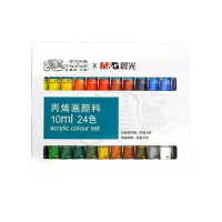 晨光颜料10ml24色丙烯画易蘸取易调和WN初心款APL976N6