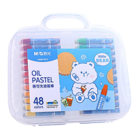 晨光油画棒48色易可洗抗断耐造涂鸦绘画PP手提盒AGMY3317