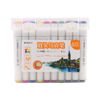 晨光马克笔60色双效设计细描宽涂一键切换双头款APMV0904