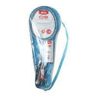 晨光羽毛球拍儿童中型拍套装2拍3球双色款AST09302