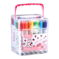 晨光水彩笔36色书写顺滑流畅大容量拎桶印章粉色ACP901X2