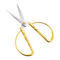 晨光剪刀150mm两个装稳固握感舒适龙凤呈祥款金色ASS91388