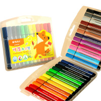 晨光水彩笔24色两盒装可洗大容量设计小狐希里款ACPN0273