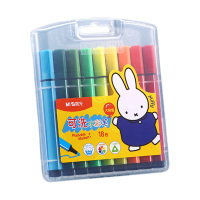晨光水彩笔18色两盒装上色省力可洗三角杆米菲款FCP90182