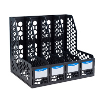 晨光文件筐两个装大容量文件收纳耐用四联黑色ADM929R8A