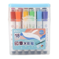 晨光水彩笔18色两盒装色彩艳丽清洗方便印章款ACP901E2