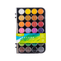 晨光水彩颜料28色*2盒易于携带可水洗固体款APLN6565