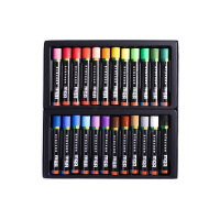 晨光油画棒24色*2盒重彩色彩饱满顺滑显色圆杆ZGM91134