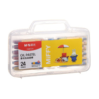 晨光油画棒24色*2盒色彩丰富易可洗米菲PP盒FGMY3311