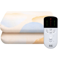 彩虹电热毯2*1.8m双人自动断电智能双温双控T2018