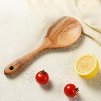 美厨饭勺纹理清晰小巧方便清洗不易断裂相思木系列MCCU1939