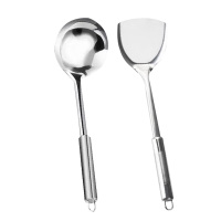 美厨铲勺2件套舒适手柄隔热防烫不锈钢简约系列MCCU6200