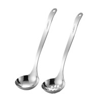 美厨汤勺两件套厚实耐用大容量易清洗316L不锈钢MCCU3055