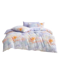 罗莱家纺床品四件套全棉手感柔软贴身舒适揽月床单*1被罩*1枕套*2