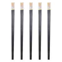 美厨筷子5双装合金可耐高温便捷汉白玉仿玉石系列MCK4060