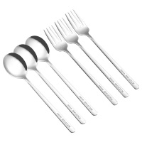 美厨叉勺6件套精致小巧316L不锈钢韩式组合MCCU2627