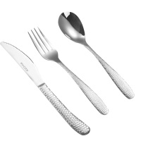 美厨西刀叉勺3件套316L不锈钢弧度贴合掌心MCGC4454