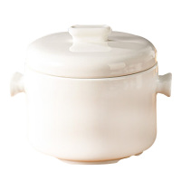 美厨陶瓷炖盅470ml隔水双盖冠顶加厚设计耐高温MCTC3556
