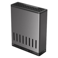 美厨收纳筒太空铝壁挂刀具好收纳隐藏吸盘式枪灰色MCZW8357