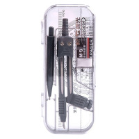 晨光圆规七件套防滑手柄盒装收纳便捷学习的好帮手ACS90806