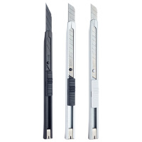 晨光美工刀9mm锰钢金属白刃小巧ASS913V5(颜色随机)