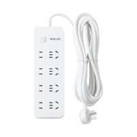 晨光插座8位5米外观简洁线条流畅细腻质感有延长线AEA986A2