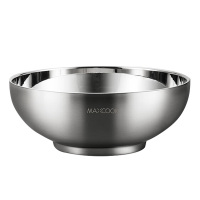 美厨碗22cm316L不锈钢双层防烫汤面沙拉都可MCWA9898