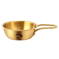 美厨碗10.5cm304不锈钢韩式把手多用金色MCWA8388