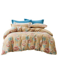 苏宁 富安娜 床品四件套 风鎏金韵款