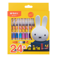 晨光油画棒24色绚丽多彩顺滑米菲系列3D六角款MF9013-1