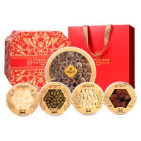 北京同仁堂Y干货礼盒鹿茸西洋参石斛黄芪灵芝五福团园款245g