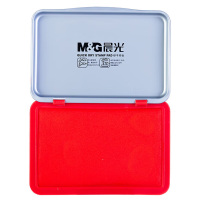 晨光印台中号吸墨均匀不易晕染色彩鲜艳速干红色AYZ97517A