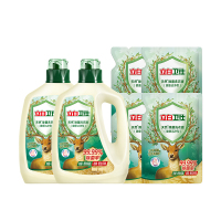 立白洗衣液卫仕天然除菌深层洁净1kg*2瓶+500g*4袋[共8斤]